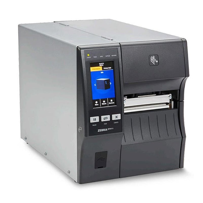 TT Printer Zt411; 4''; 203 Dpi; Euro And Uk Cord; Serial; Usb; 10/100 Ethernet; Bluetooth 4.1/M Fi; Usb Host; Ezpl