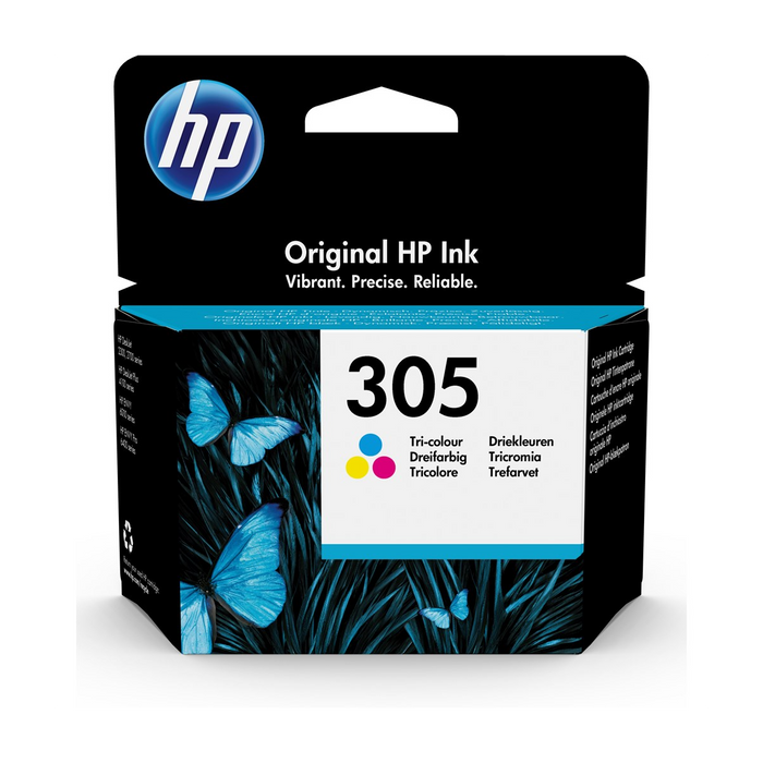 Hp 305 Tri Color Original Ink Cartridge;~100 Pages