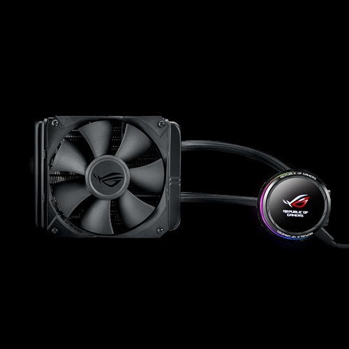 Rog Ryuo 240 All In One Liquid Cpu Cooler With Color Oled; Aura Sync Rgb; And Rog 240mm Radiator Fan