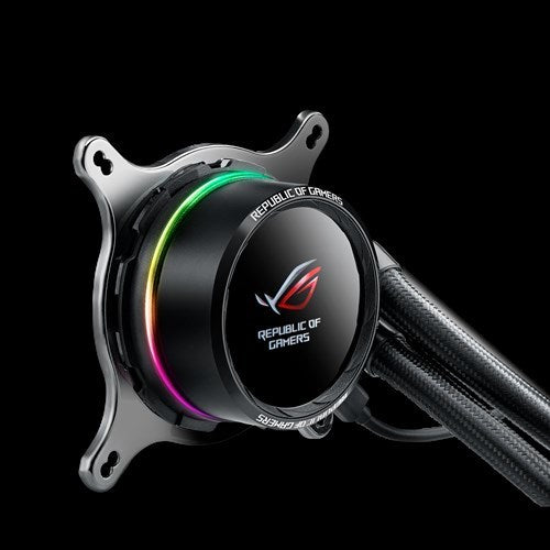 Rog Ryuo 240 All In One Liquid Cpu Cooler With Color Oled; Aura Sync Rgb; And Rog 240mm Radiator Fan