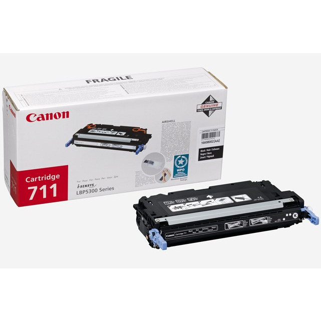 Canon 711 Black Cartridge 6000 Pages @ 5%