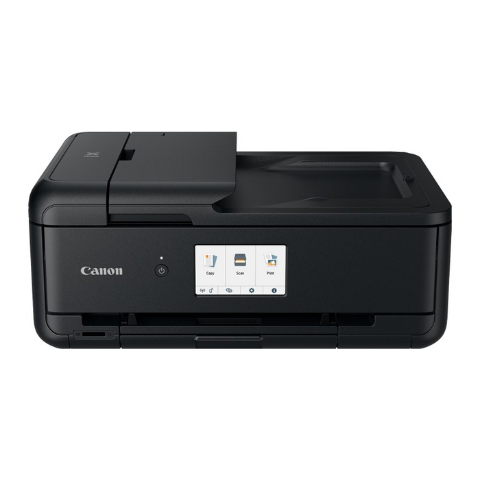 Canon Pixma TS9540 - A3 Print; Copy; Fax and Scan, Can print A3; copy A4/stitch copy A3, 15ipm mono; 10ipm col; 4800x1200