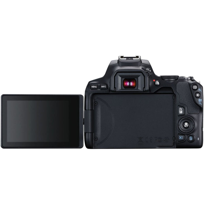 Canon EOS 250D Black, EF-S18-55mm, Shoulder Bag, SD Card