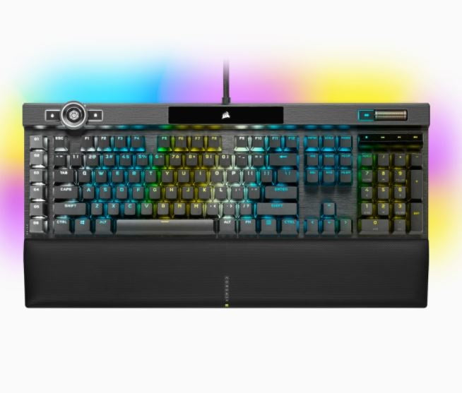 Corsair K100 Rgb Optical Mechanical Wired Corsair Opx Switch Keyboard With Rgb Backlighting – Black