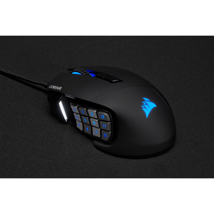 Corsair Scimitar Elite Rgb Optical Moba/Mmo Gaming Mouse; 18 000 Dp; Black