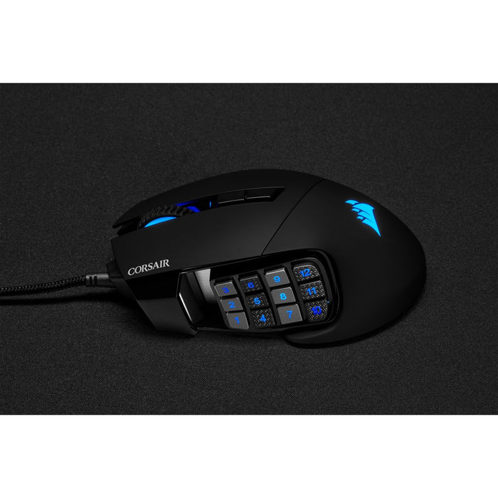 Corsair Scimitar Elite Rgb Optical Moba/Mmo Gaming Mouse; 18 000 Dp; Black