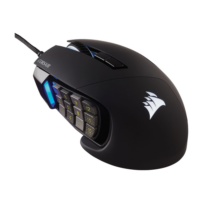 Corsair Scimitar Elite Rgb Optical Moba/Mmo Gaming Mouse; 18 000 Dp; Black