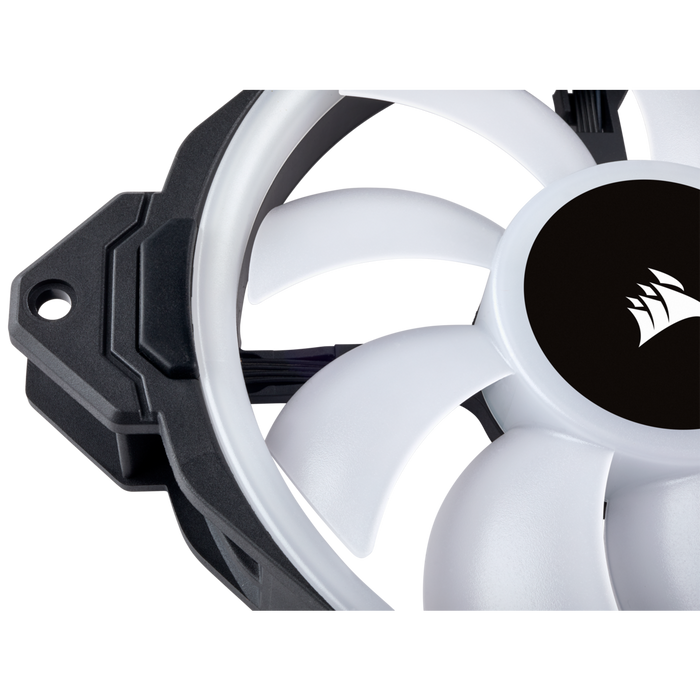 Corsair LL140, Dual Light Loop 140mm PWM Chassis Cooling Fan, RGB LED, Single