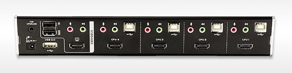 4 Port Usb Hdmi Kvmp Switch/W/(Us/Eu/Out) Adp. Aten