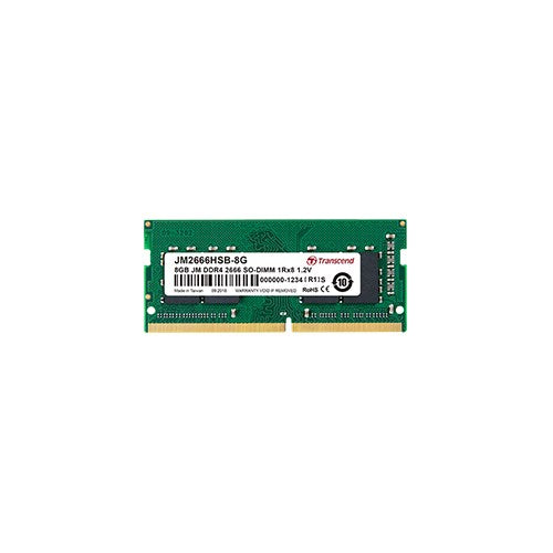 Transcend 16 Gb Jet Memory Ddr4 2666 Mhz Notebook So Dimm 2 Rx8 1 Gx8 Cl19