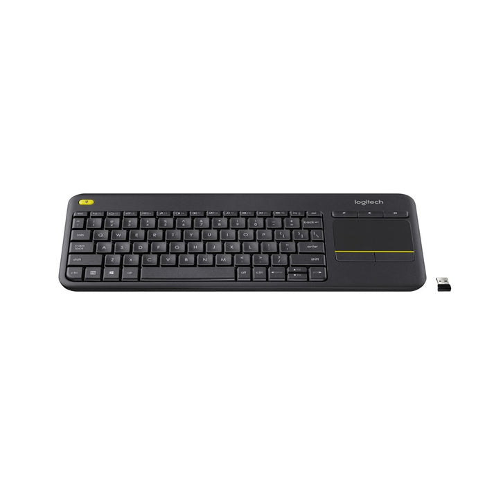 Logitech Wireless Keyboard K400 Plus Touch (Dark Grey) Unifying  USB receiver 18-months Battery life 13 Function integrated Hot
