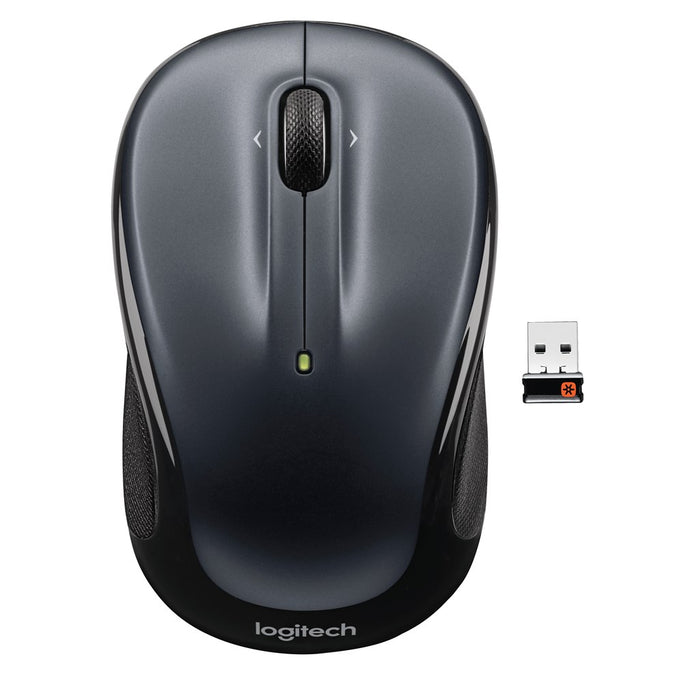 Logitech Wireless Mouse M325 (Dark Silver) Unifying USB receiver 5 buttons Micro precise scrolling Laser grade tracking