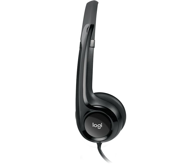 Logitech Headset H390 Black USB Stereo Internet Headset, Adjustable Headband, Noise Cancelling, Rotating Microphone