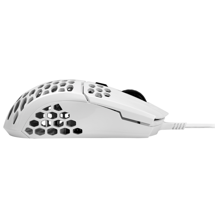 Cooler Master MM710 Gloss White; Ultra Light 53g Gaming Mouse; Ultra Weave Paracord Cable; Pixart Pmw3389 Sensor; Ptfe Skates