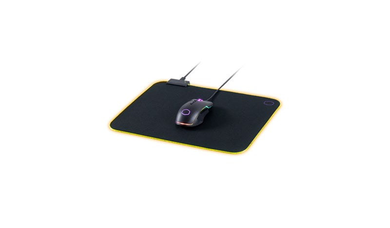 Cooler Master Mp750 Medium Flexible Rgb Mousepad; Smooth Surface; Thick Rgb Borders; Water Repellent Coating