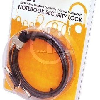 Rct NL-K01K Keyed Notebook Security Lock Kensington T Bar Compatiable 1.8 M
