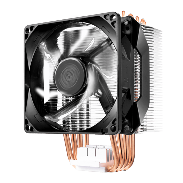 Cooler Master H411 Tower Based Air Blower CPU Cooler, 92mm, White LED Fan