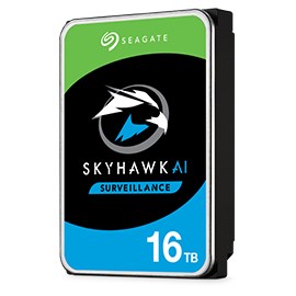 Seagate Skyhawk Ai 16Tb 3.5'' Hdd Surveillance Drives; Sata 6Gb/S Interface; 256Mb Cache; Rpm: 7200; 512e