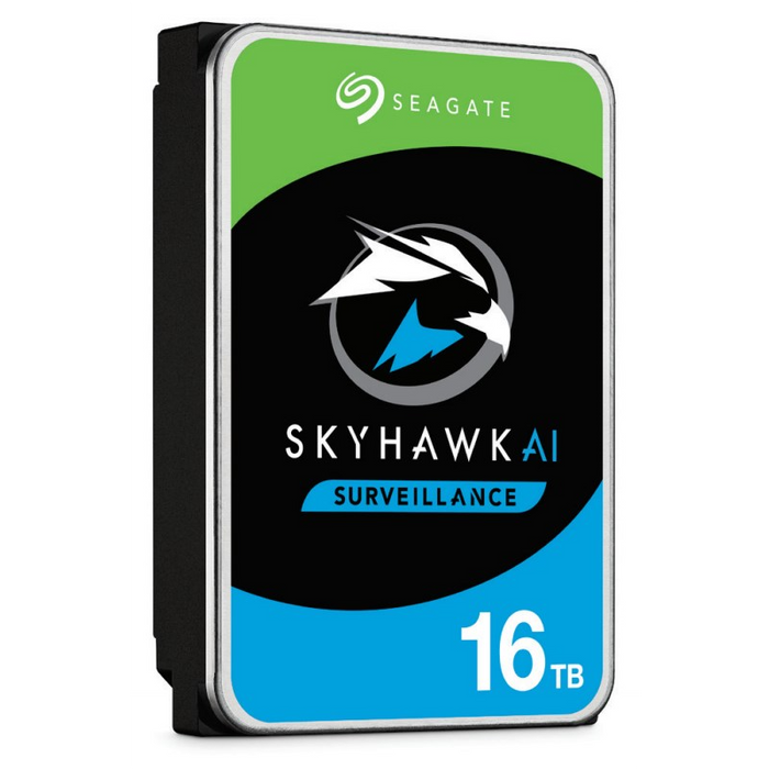 Seagate Skyhawk Ai 16Tb 3.5'' Hdd Surveillance Drives; Sata 6Gb/S Interface; 256Mb Cache; Rpm: 7200; 512e