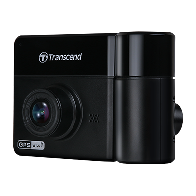 Transcend Drivepro 550 (Model B) Dual Lens Dash Cam With 64Gb Microsd Card
