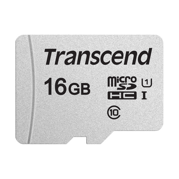 Transcend 300S 16Gb MicroSd Uhs-I U1 Class10, Read 95Mb/S, Write 45Mb/S, With Sd Adaptor, Tlc