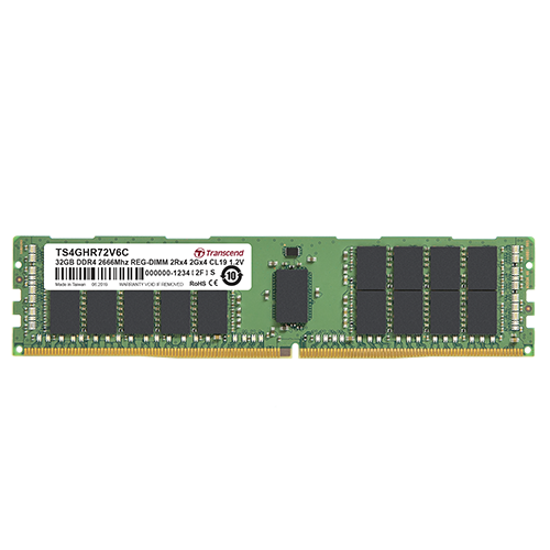 Transcend 8GB DDR4 - 2666 REG-DIMM CL17 2Rx8 1Gx8