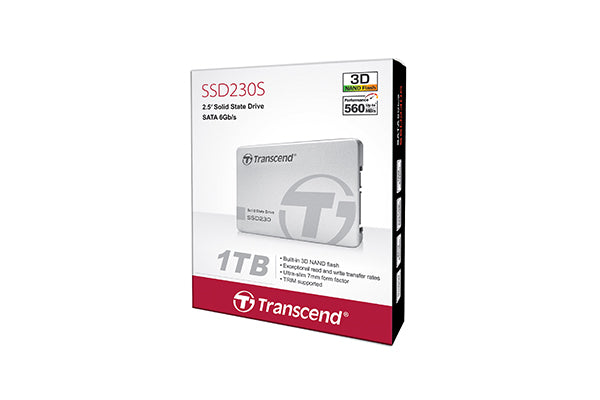 Transcend 256GB SSD230 2.5" SSD Drive - 3D NAND