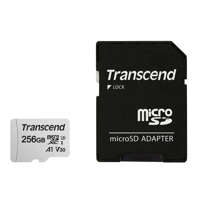 Transcend 256GB Micro SDXC C 10 UHS-I U1/U3 V30 A1 With SD Adapter