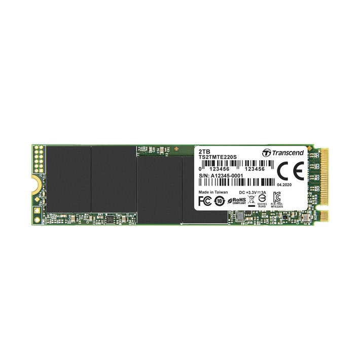 Transcend 2Tb Mte220 S PciE M.2 2280 Ssd NvMe 1.3 3D Tlc With Dram Cache