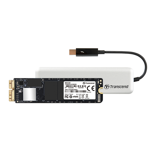 Transcend 480GB Jetdrive 855 NVME PCI-E SSD Upgrade Kits For MAC with PCI-E Thunderbolt Enclosure