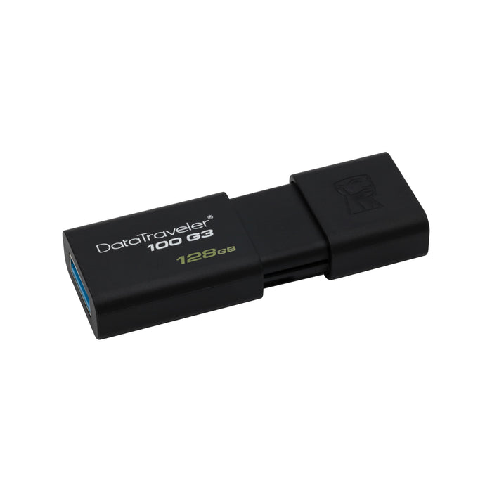Kingston DataTraveler 100 G3 128GB, USB3.0, Slide, Black