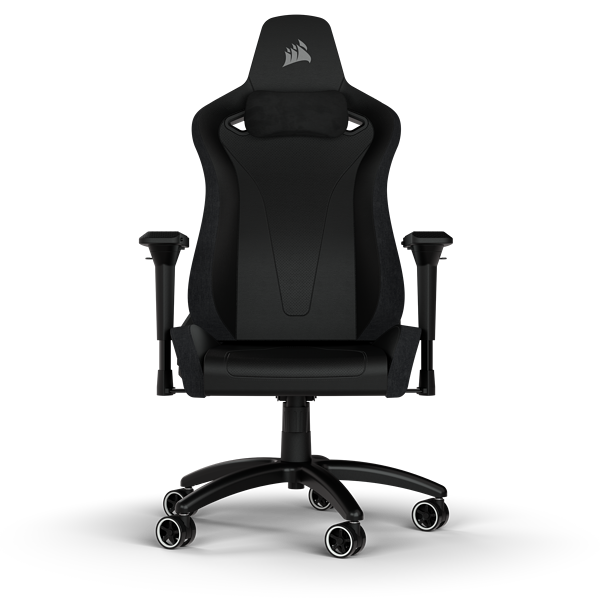 Corsair Tc200 Leatherette Gaming Chair Standard Fit; Black/Black