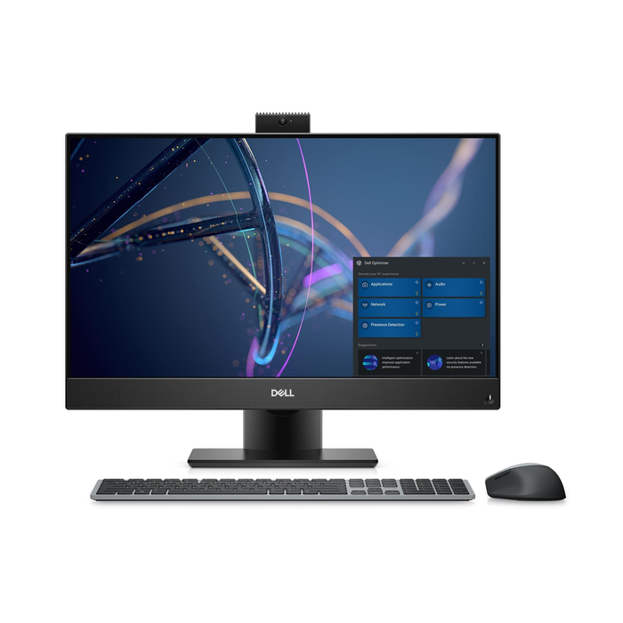 Dell Desktop Optiplex 5400 Aio, 23.8 Inch Fhd Non Touch, Intel I5 12500 12Th Gen Cpu, 1 X8Gb Ddr4 Non Ecc Ram, 256Gb M.2 PcIe NvMe Ssd, No Dvdrw, Wifi, Km5221W Wireless Keyboard And Mouse, Windows 11 Pro