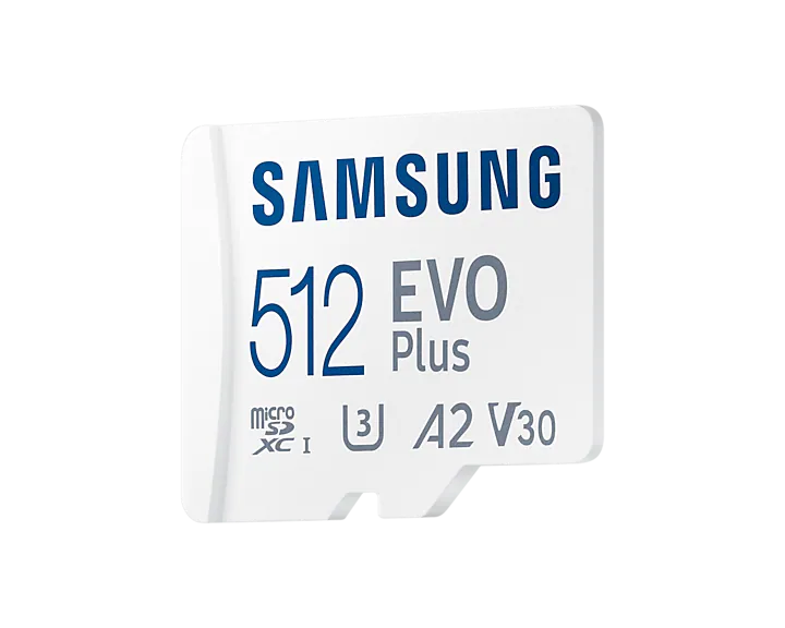 Samsung Evo Plus 512Gb Micro Sd Card, U3 V30 A2