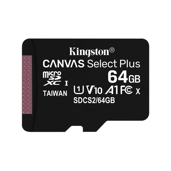 Kingston Micro Sd Card Canvas Select Plus 64Gb 100 Mb/S